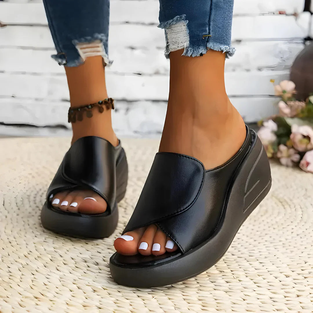 Jade Comfort Wedge Sandals – Breathable Everyday Support